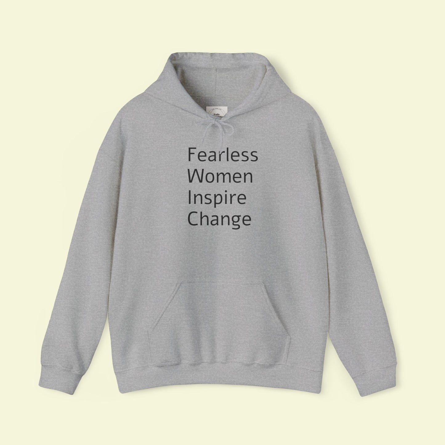 Fearless Woman Hoodie, Multiple Color Options