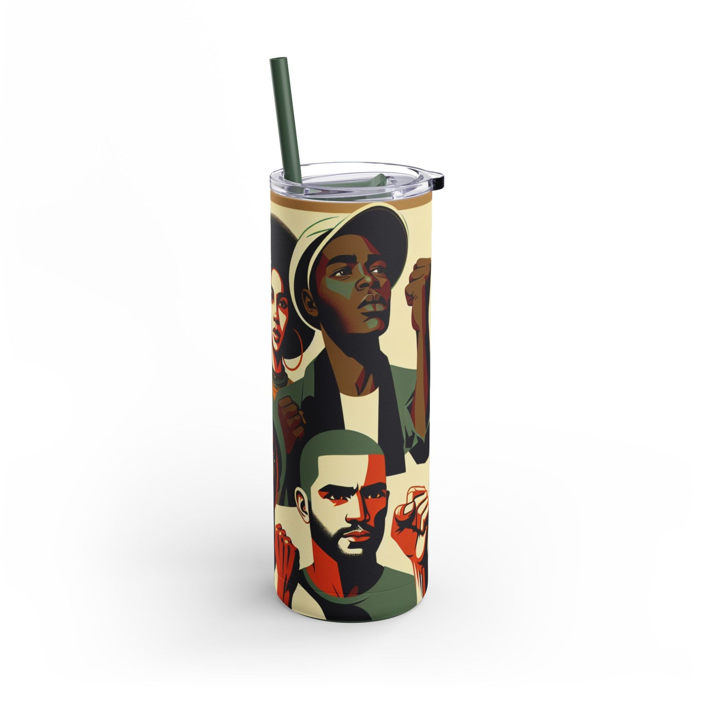 Empowerment Skinny Matte Tumbler - 20oz | Bold Designs for Activists & Advocates