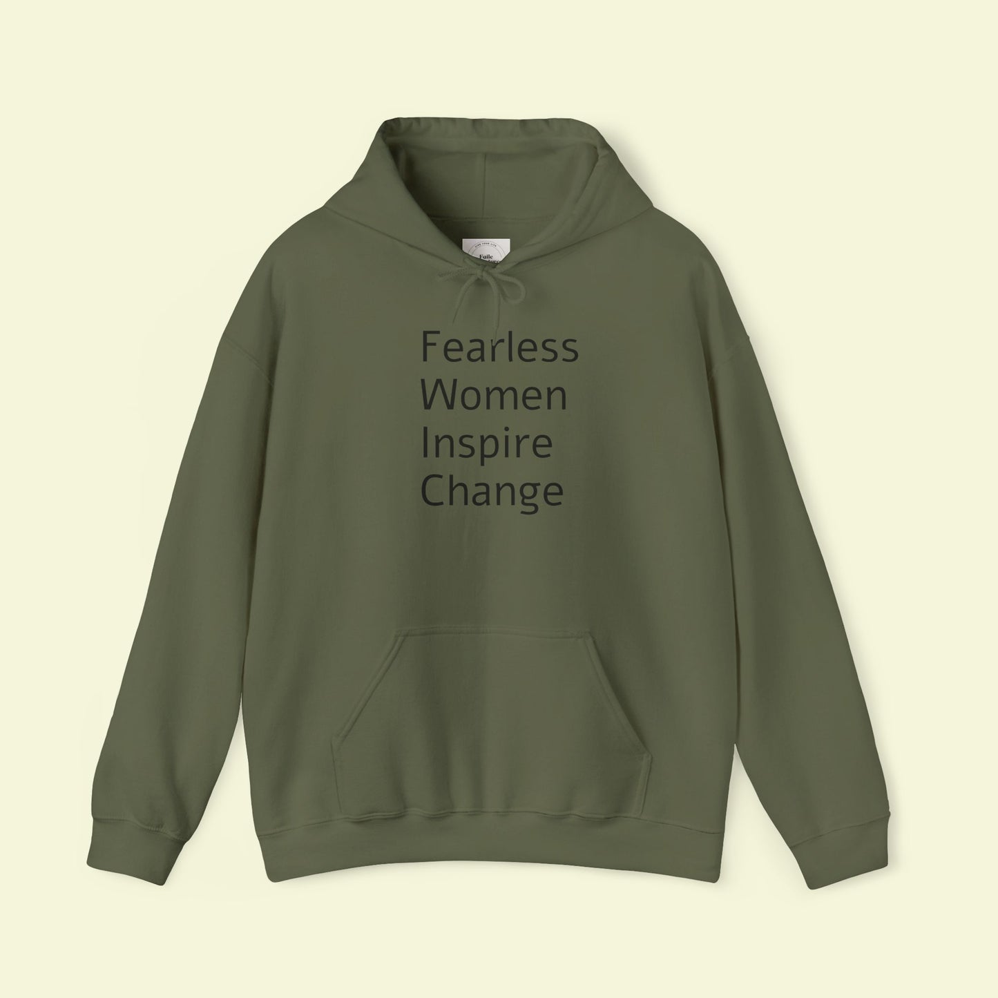 Fearless Woman Hoodie, Multiple Color Options