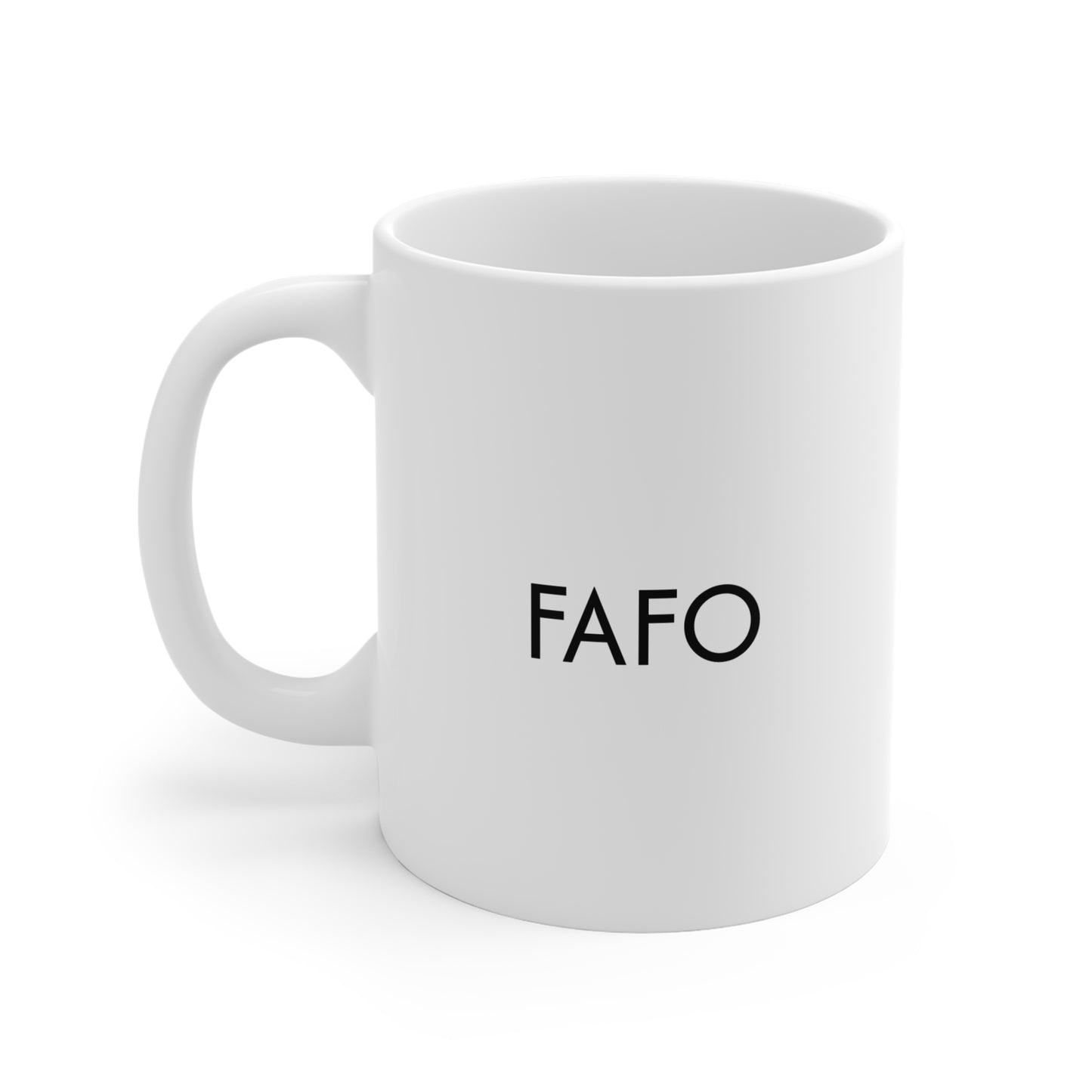 Test the waters, face the tide and Fafo Area Statement and Coffee Mug 11oz - Unique Kitchen Decor, Trendy Tea Cup, Cool Drinkware, Funny Gift, Quirky Home Office Mug