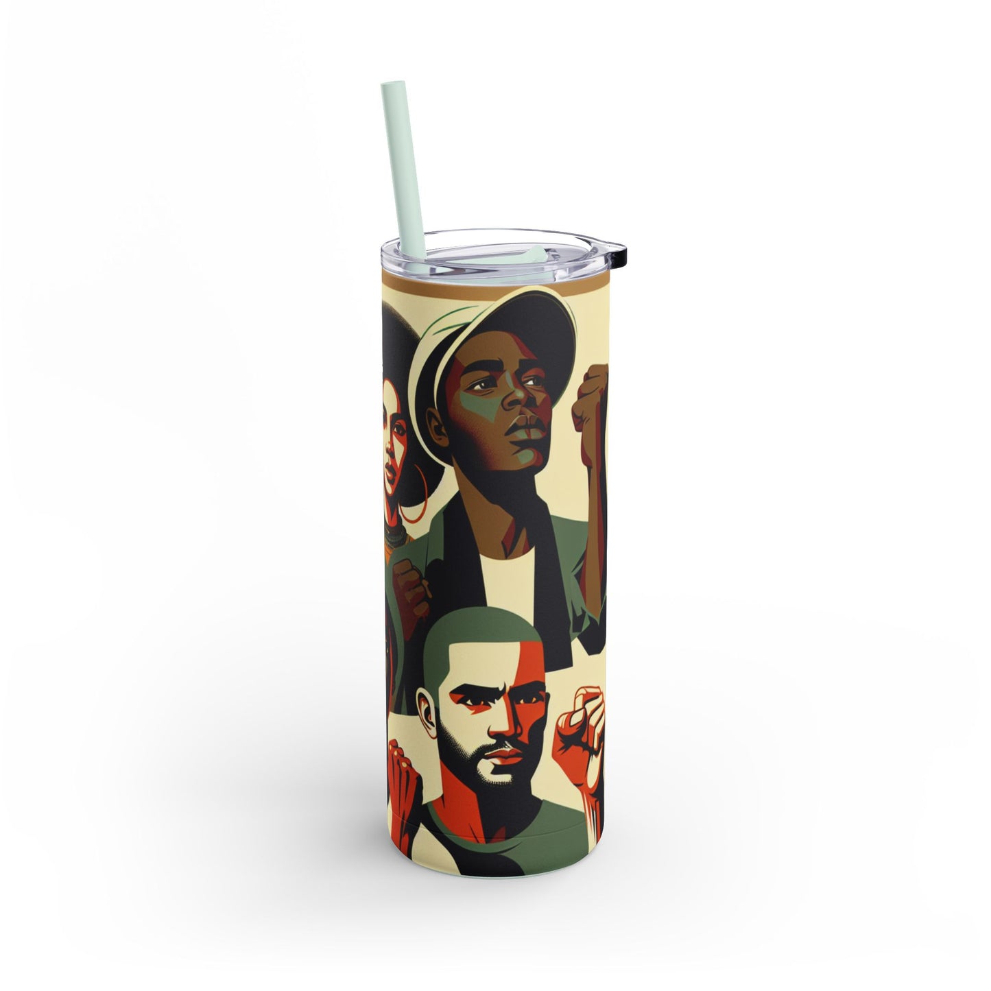 Empowerment Skinny Matte Tumbler - 20oz | Bold Designs for Activists & Advocates