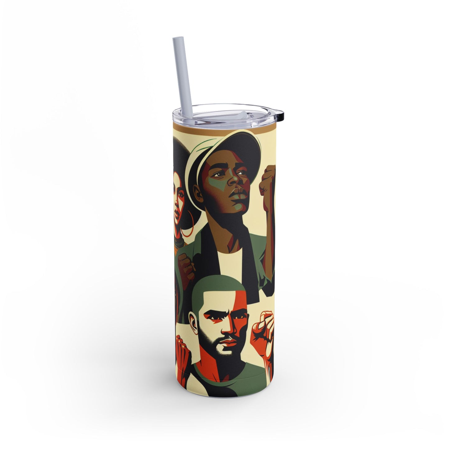 Empowerment Skinny Matte Tumbler - 20oz | Bold Designs for Activists & Advocates