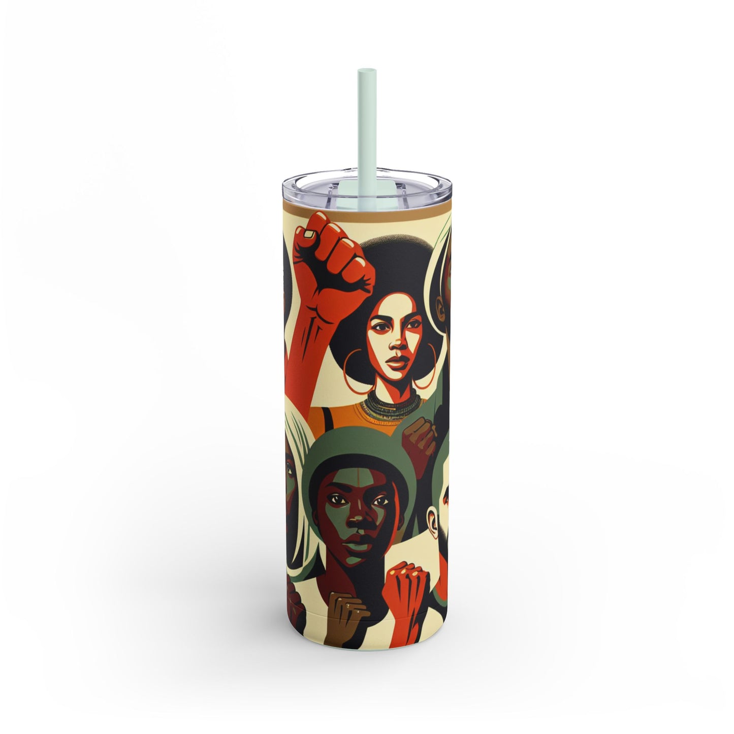 Empowerment Skinny Matte Tumbler - 20oz | Bold Designs for Activists & Advocates