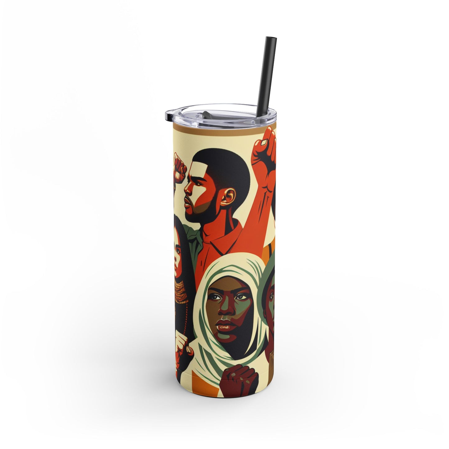 Empowerment Skinny Matte Tumbler - 20oz | Bold Designs for Activists & Advocates