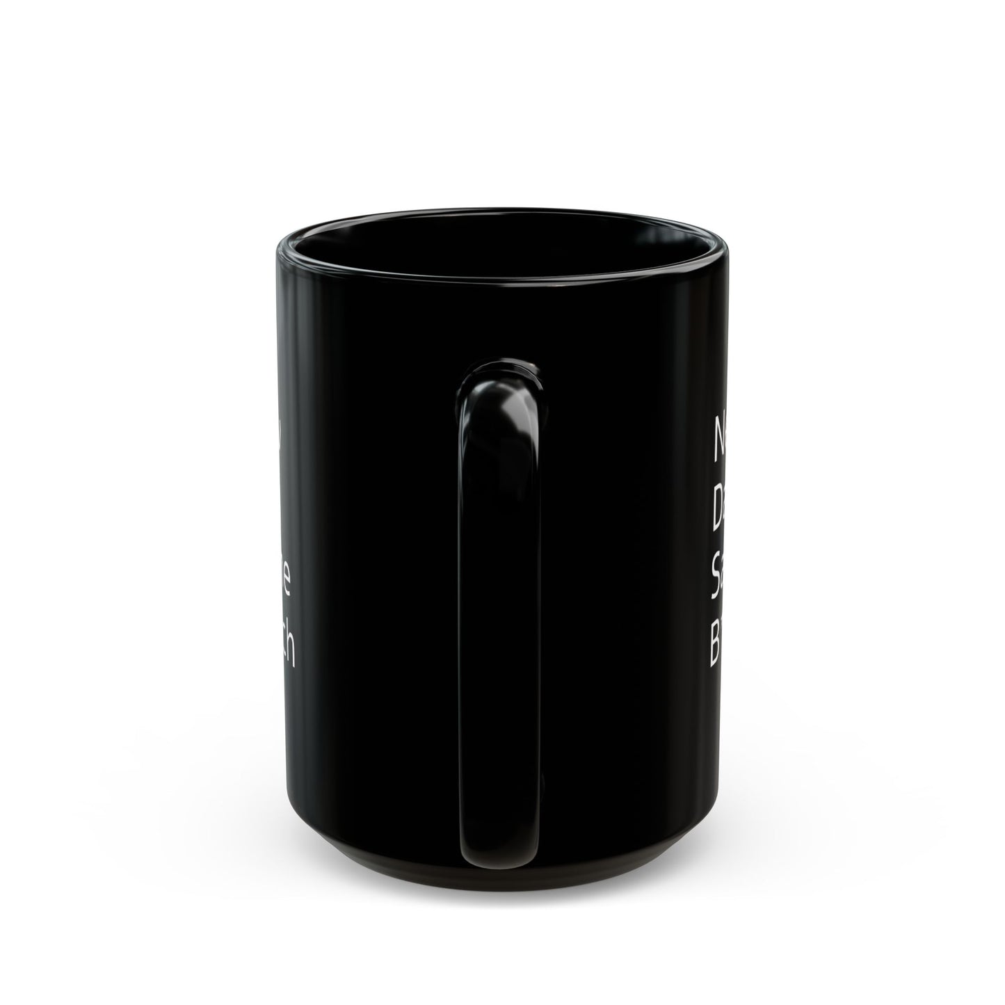 Coffee Mug - Funny Black Ceramic Mug with 'New Day Same Bitch' Design