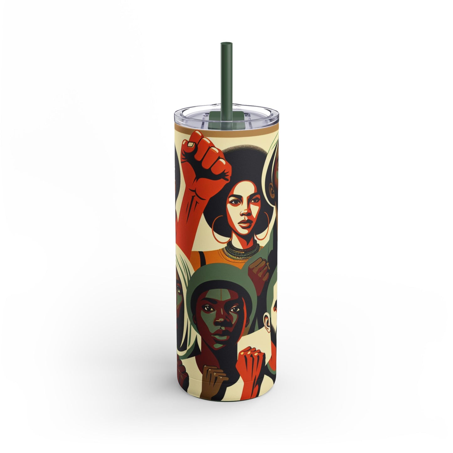 Empowerment Skinny Matte Tumbler - 20oz | Bold Designs for Activists & Advocates