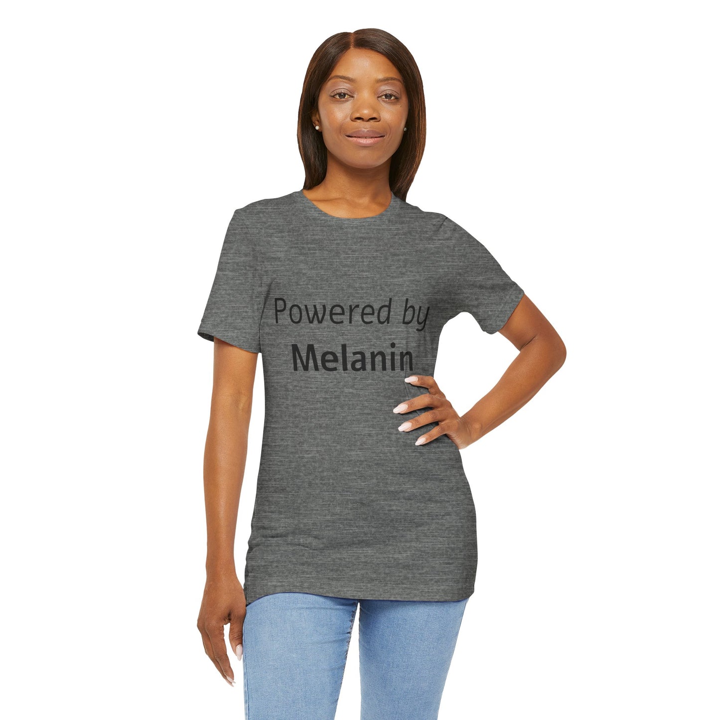 Powered by Melanin Unisex Jersey Short Sleeve Tee