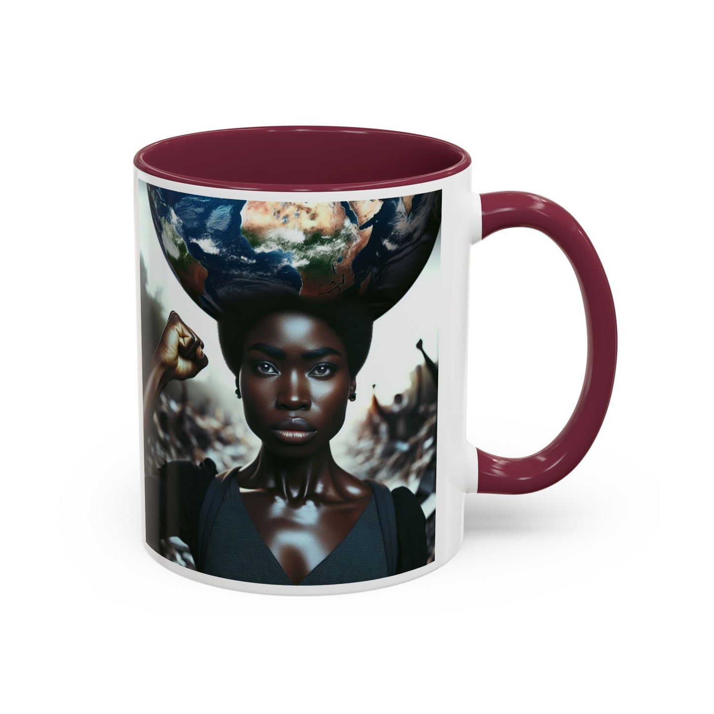 Proud Black Women Coffee Mug, Colorful Mug, World Foundation, African American Gift, Empowerment Cup, Diversity Tea Cup