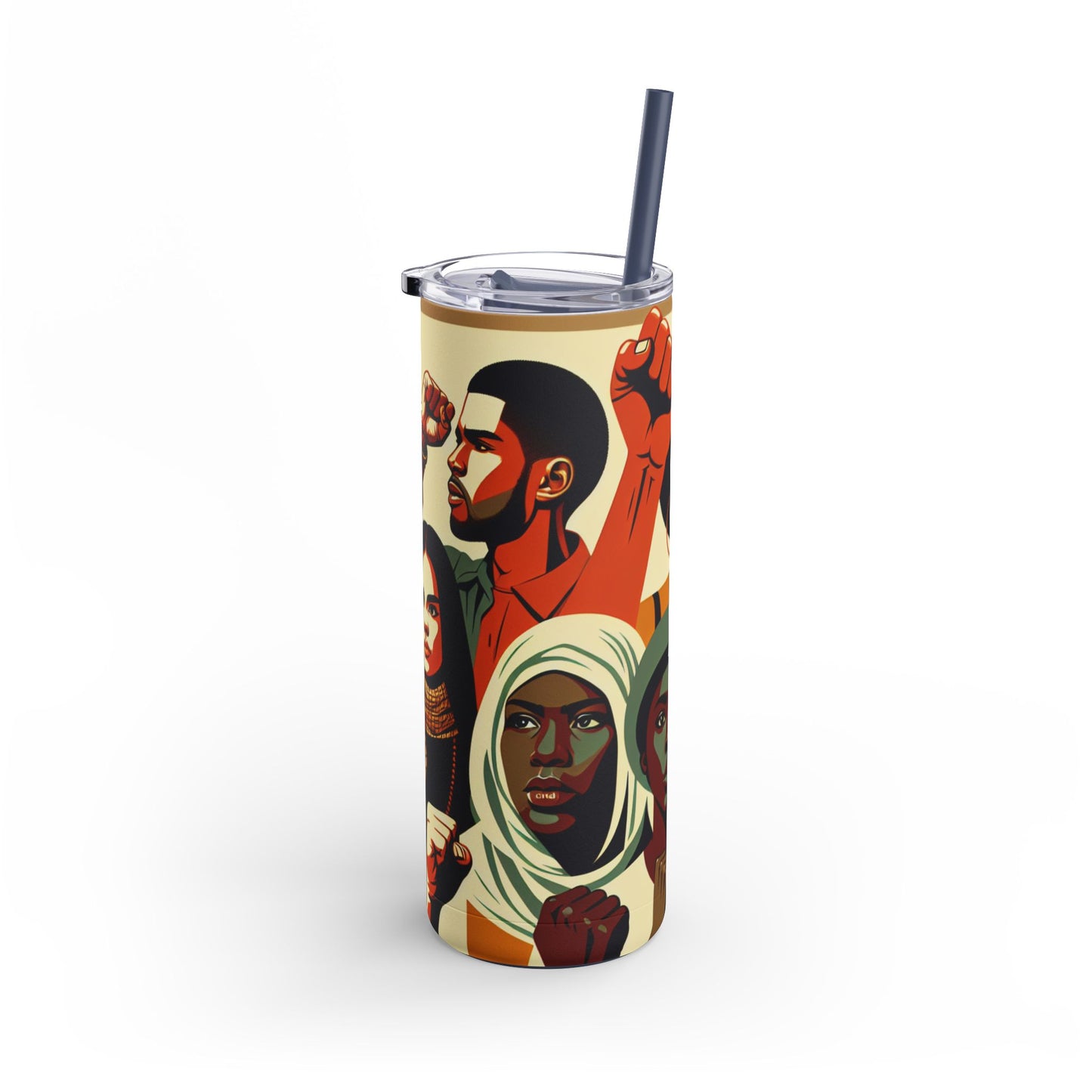 Empowerment Skinny Matte Tumbler - 20oz | Bold Designs for Activists & Advocates