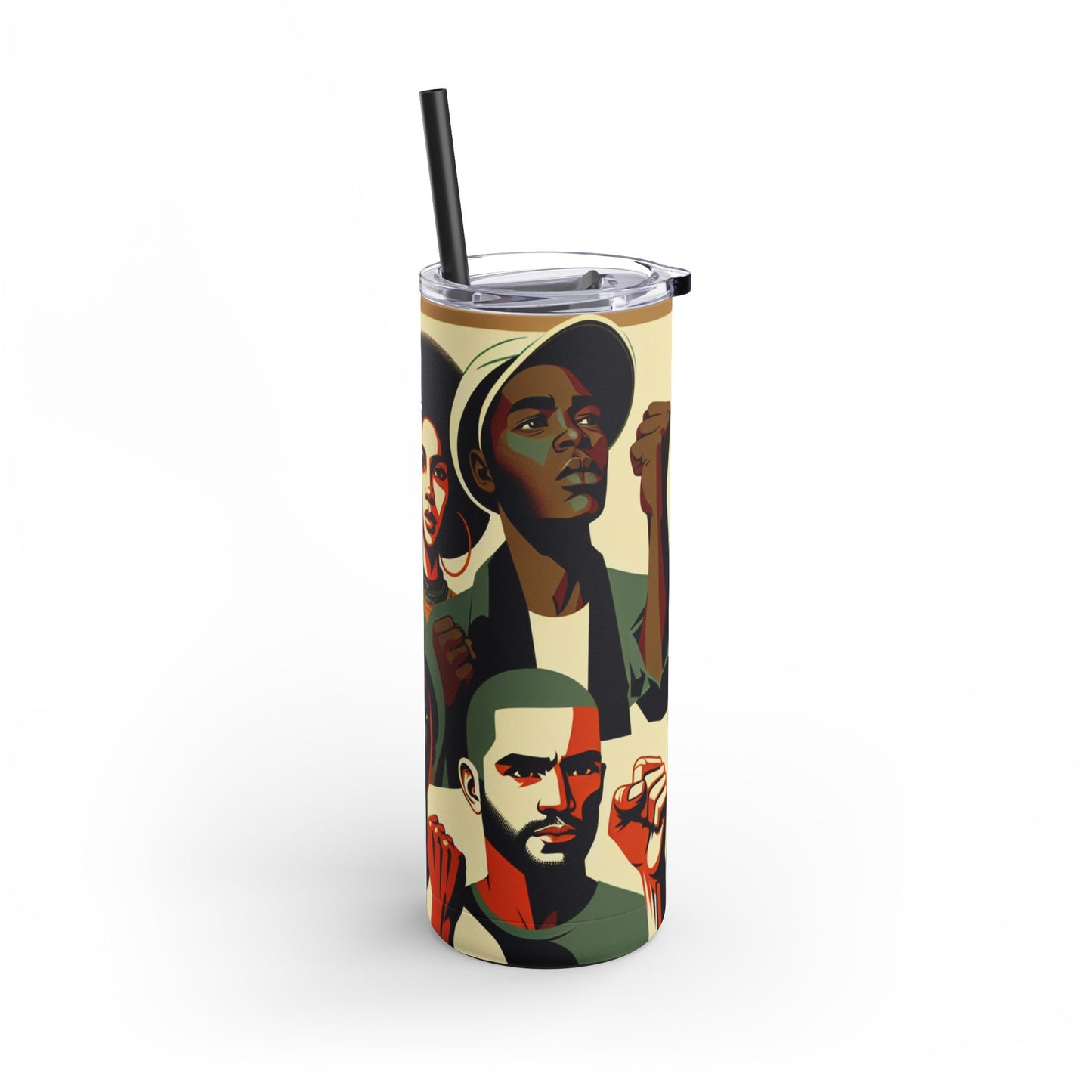 Empowerment Skinny Matte Tumbler - 20oz | Bold Designs for Activists & Advocates