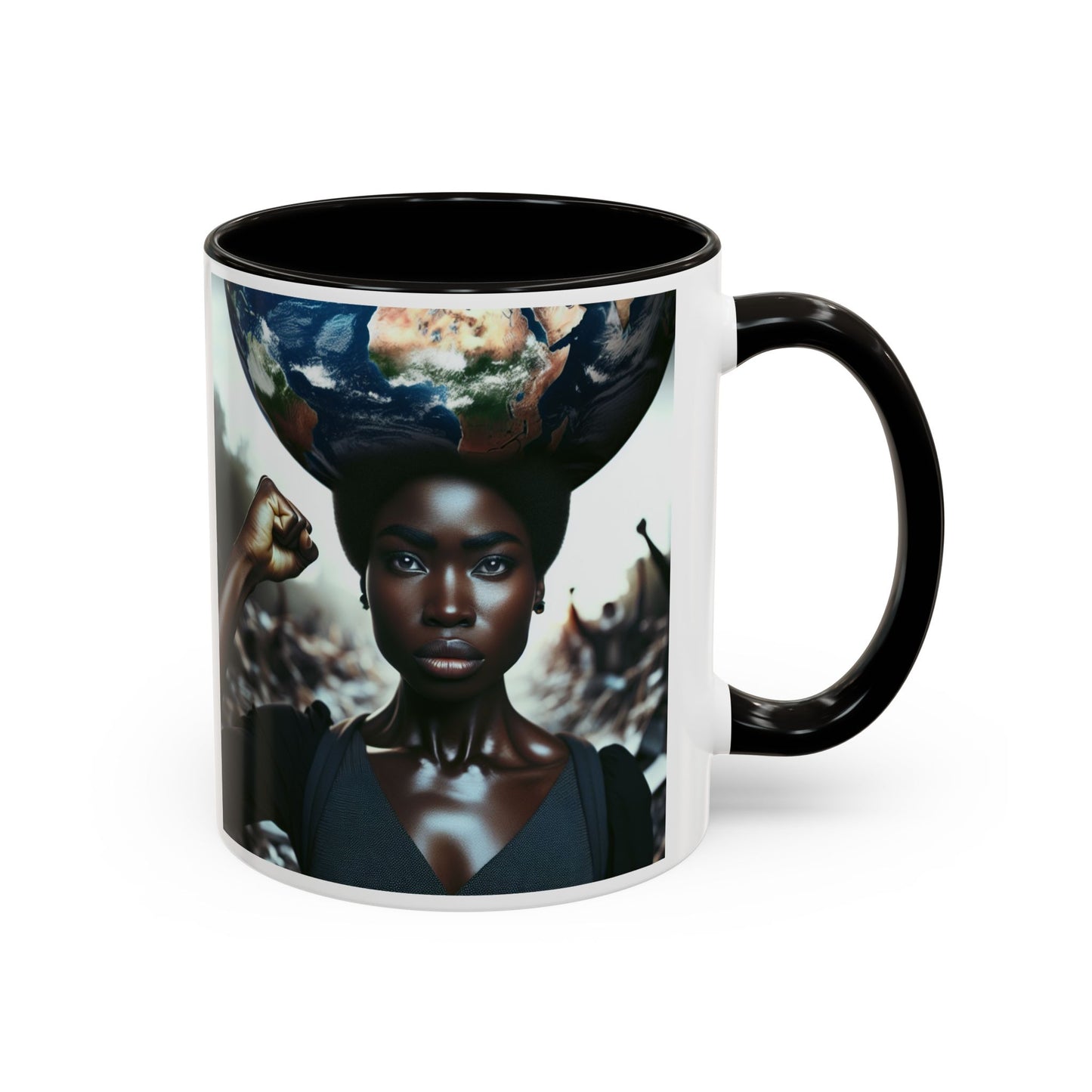 Proud Black Women Coffee Mug, Colorful Mug, World Foundation, African American Gift, Empowerment Cup, Diversity Tea Cup