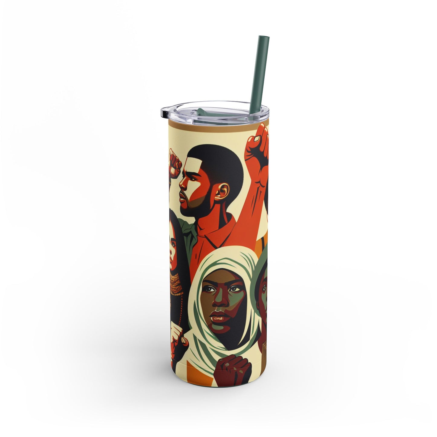 Empowerment Skinny Matte Tumbler - 20oz | Bold Designs for Activists & Advocates