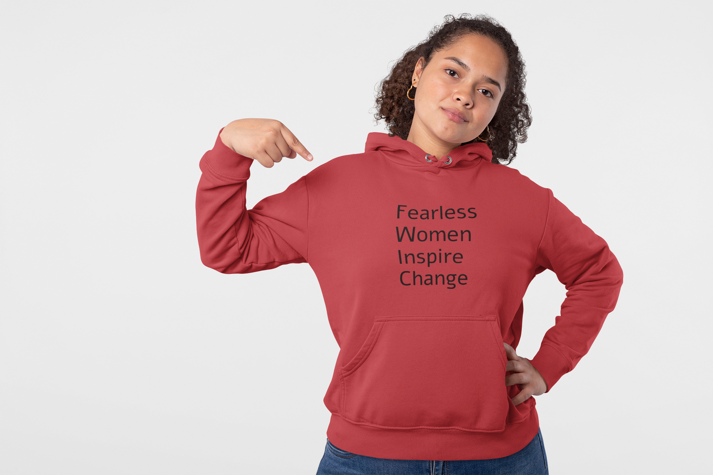 Fearless Woman Hoodie, Multiple Color Options