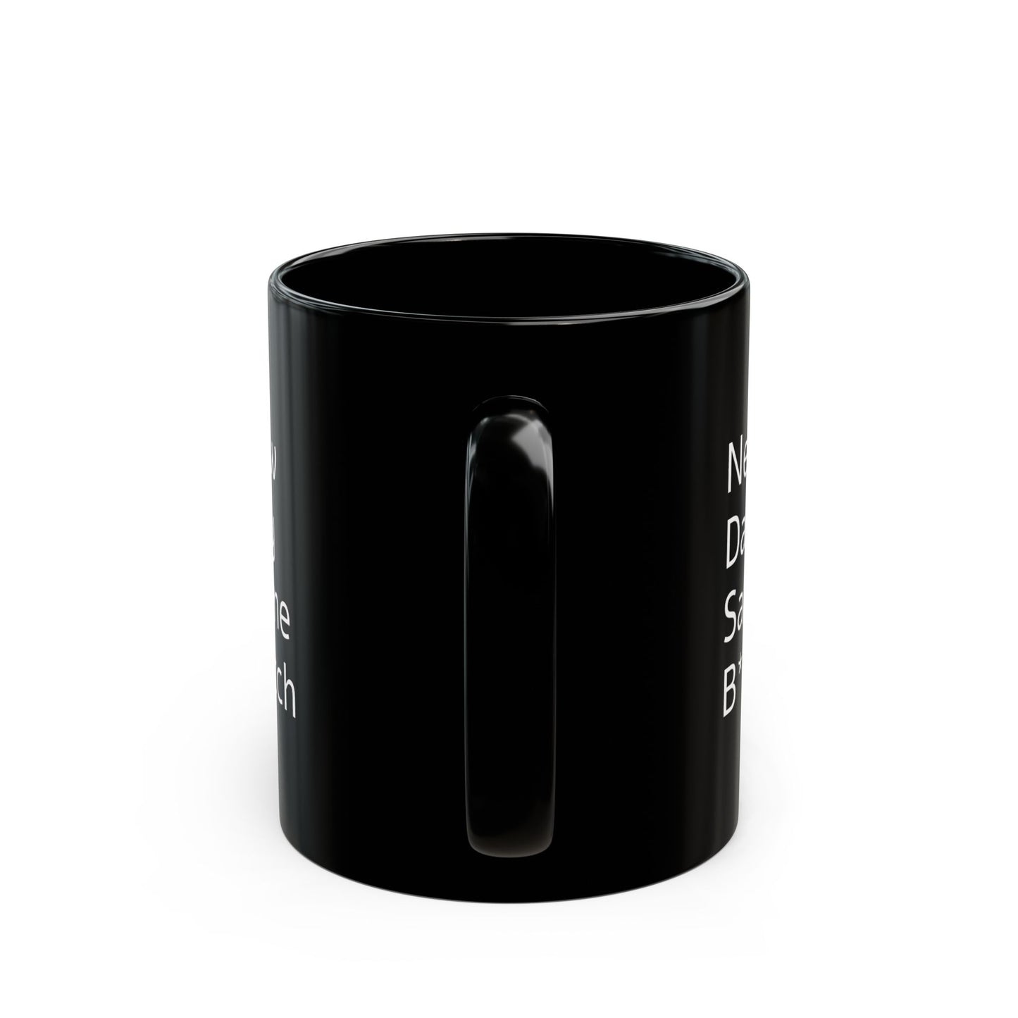 Coffee Mug - Funny Black Ceramic Mug with 'New Day Same Bitch' Design