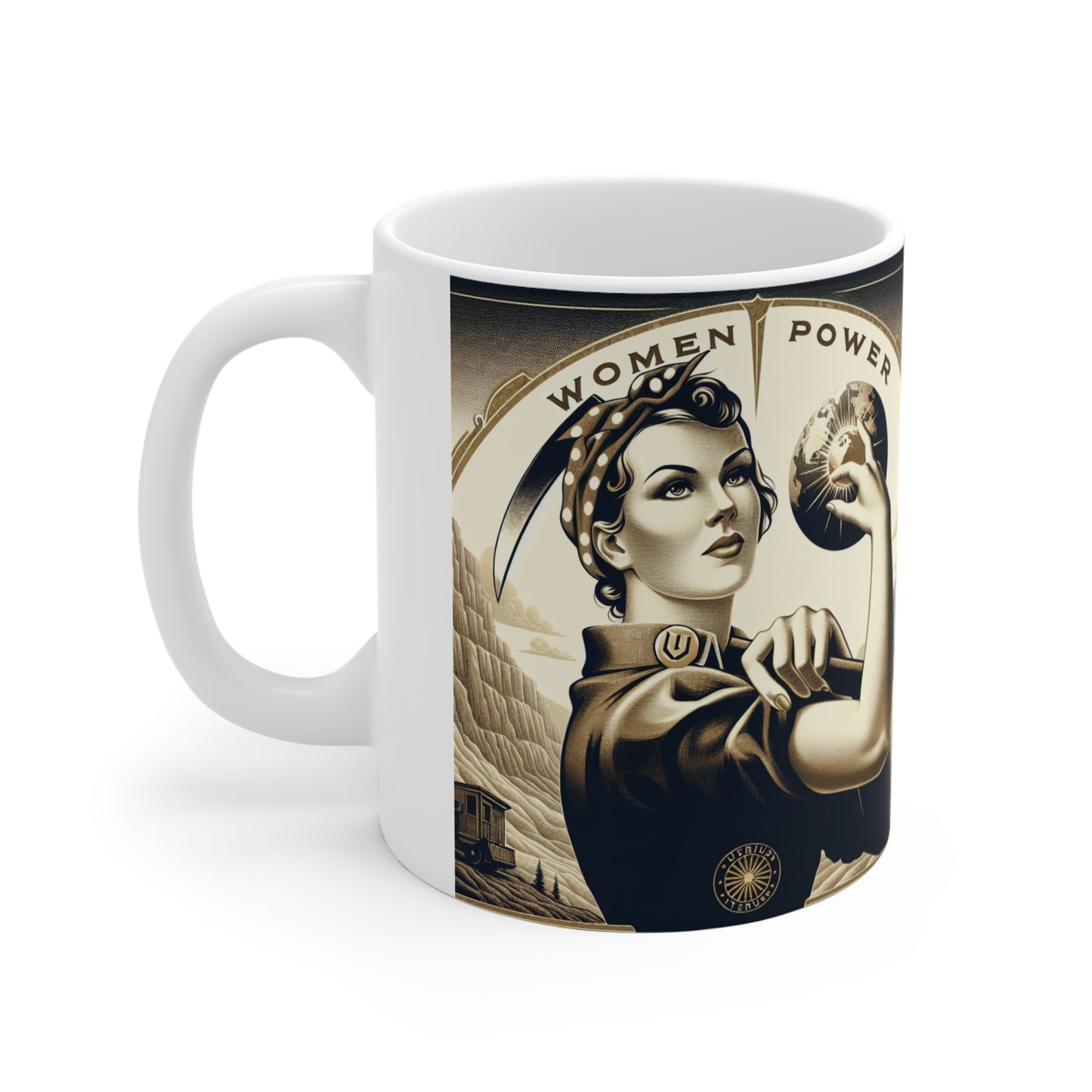 Retro Women Power Coffee Mug - 11oz