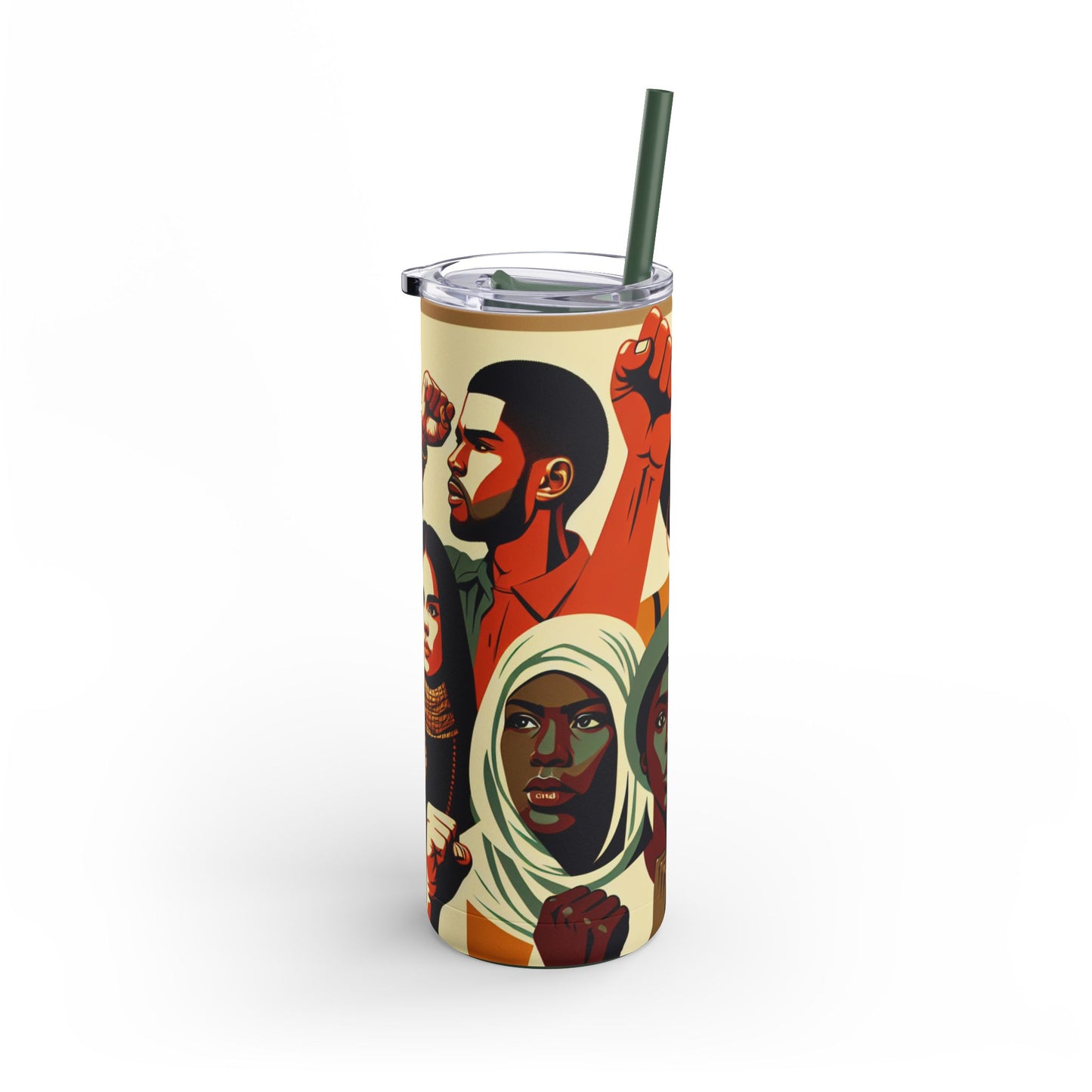 Empowerment Skinny Matte Tumbler - 20oz | Bold Designs for Activists & Advocates