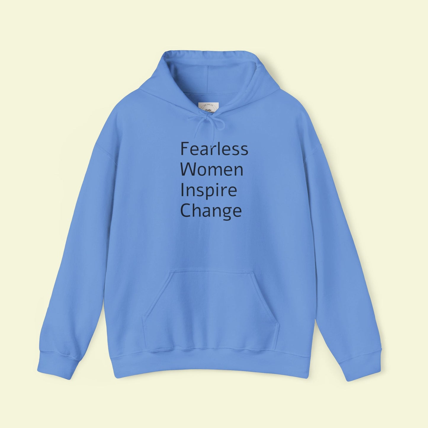 Fearless Woman Hoodie, Multiple Color Options