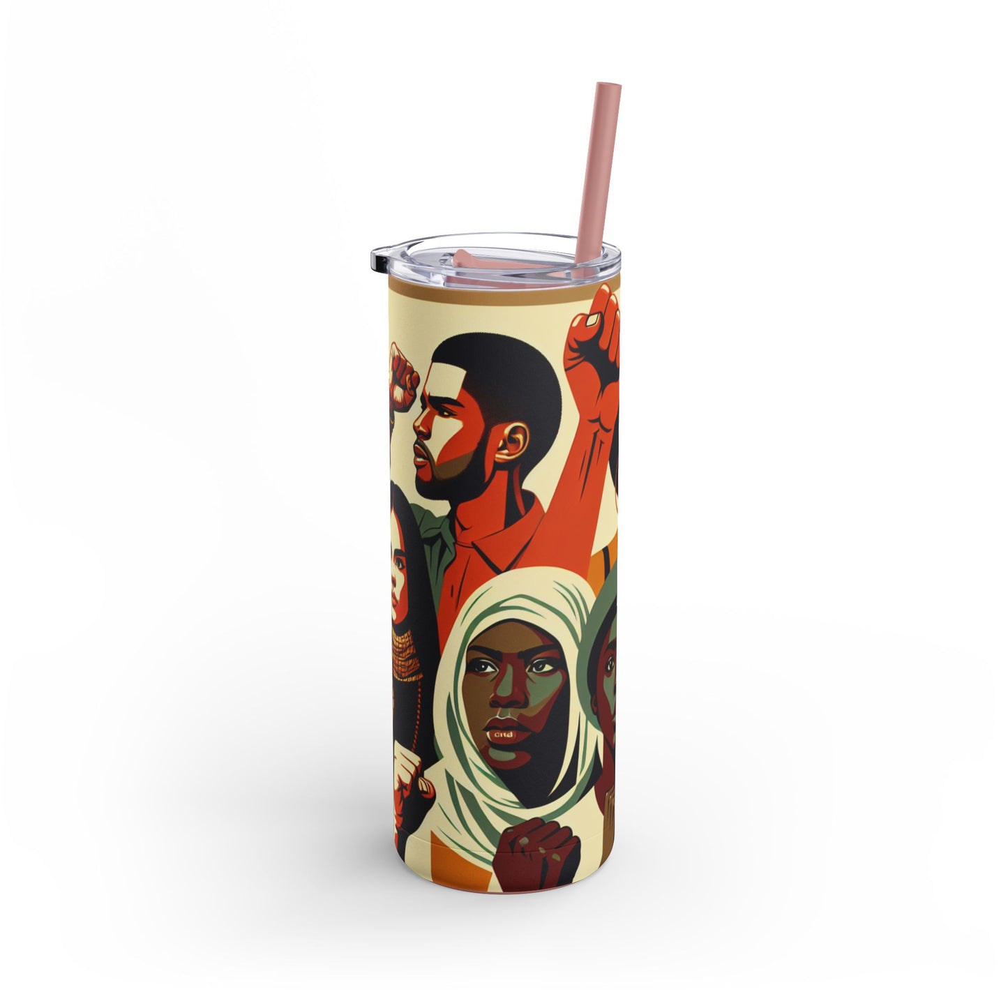 Empowerment Skinny Matte Tumbler - 20oz | Bold Designs for Activists & Advocates