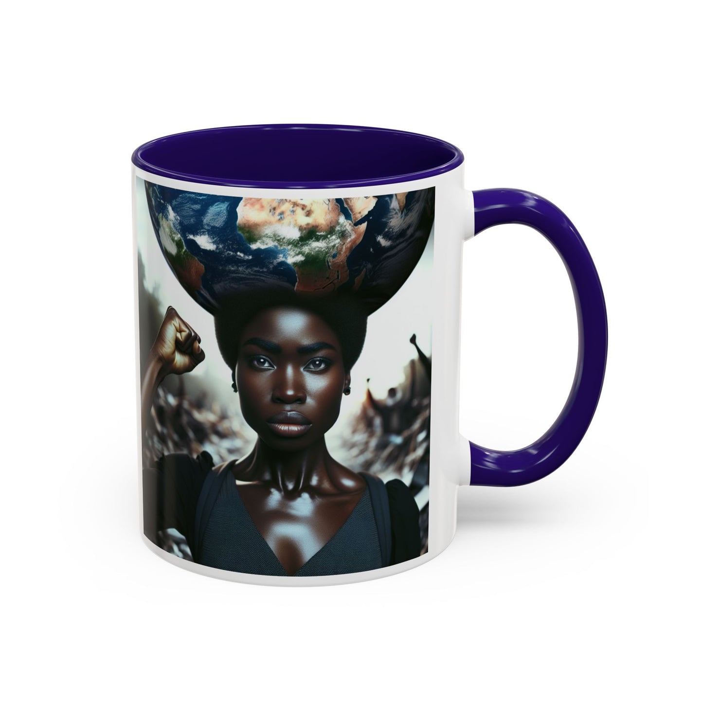 Proud Black Women Coffee Mug, Colorful Mug, World Foundation, African American Gift, Empowerment Cup, Diversity Tea Cup
