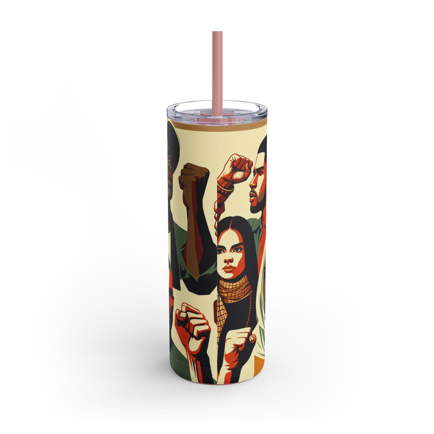 Empowerment Skinny Matte Tumbler - 20oz | Bold Designs for Activists & Advocates