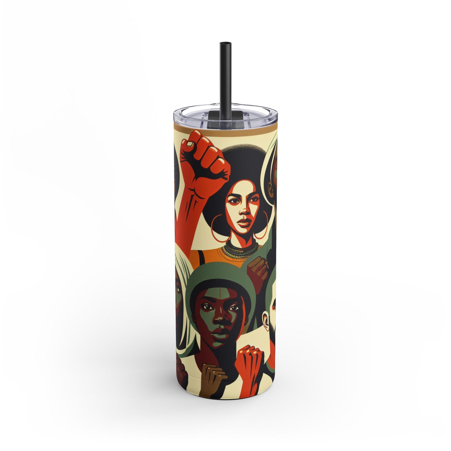 Empowerment Skinny Matte Tumbler - 20oz | Bold Designs for Activists & Advocates