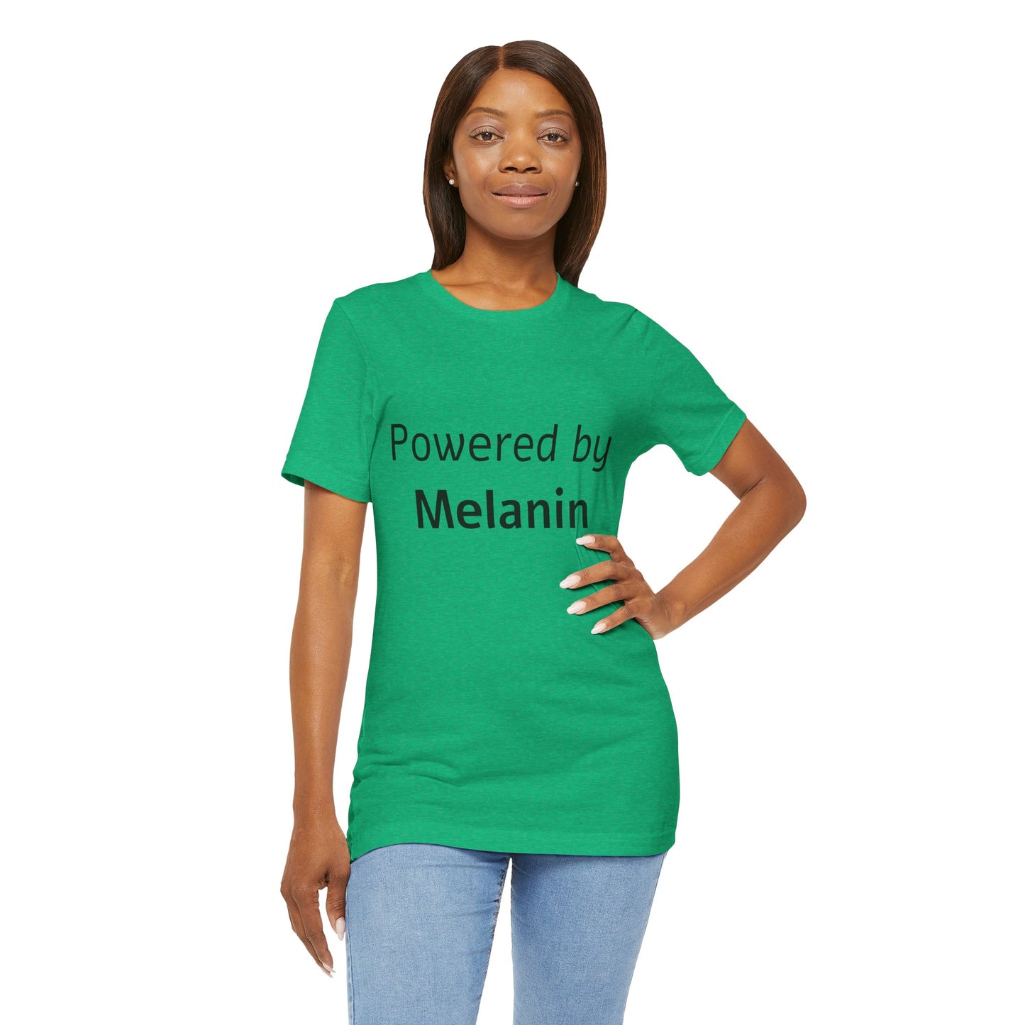 Powered by Melanin Unisex Jersey Short Sleeve Tee