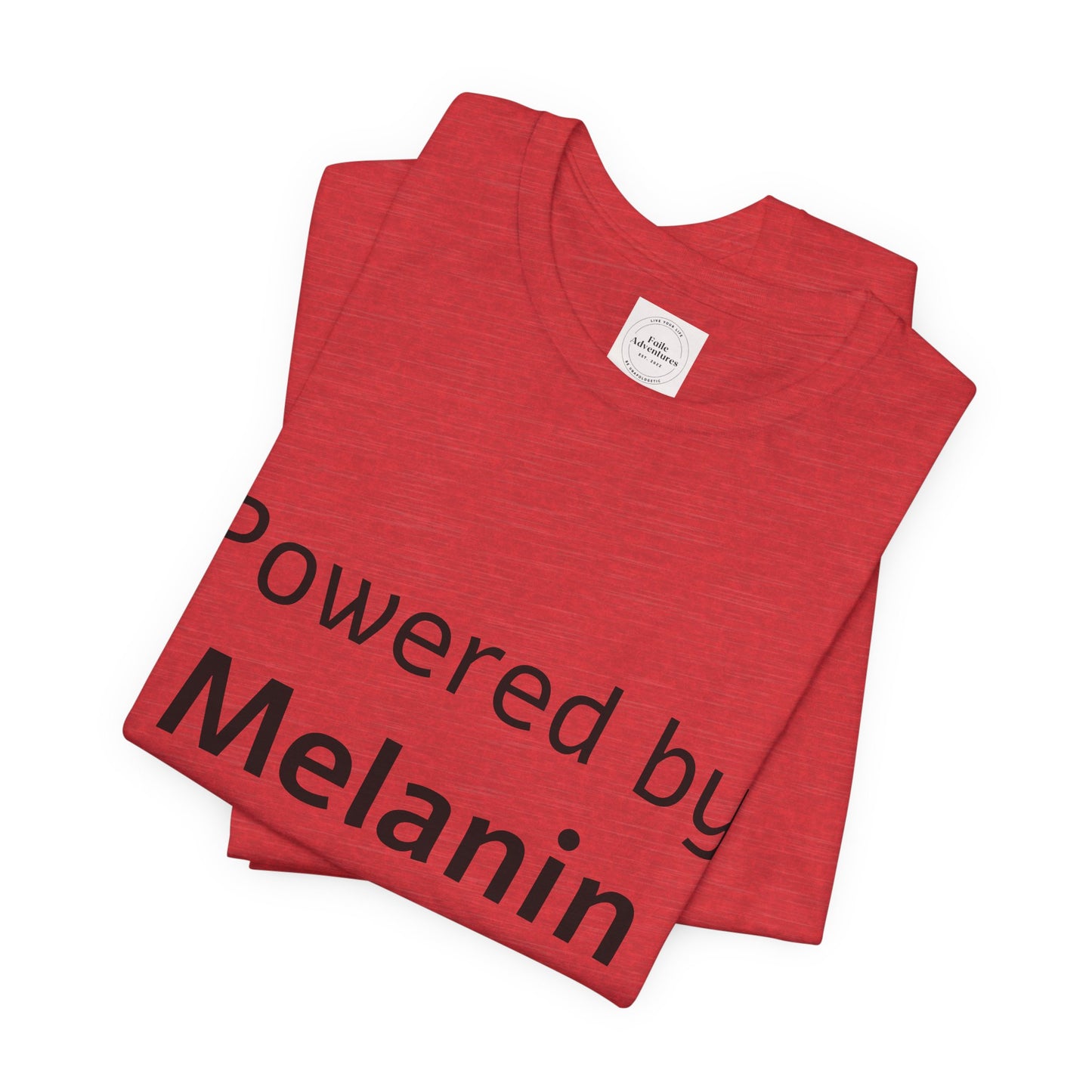Powered by Melanin Unisex Jersey Short Sleeve Tee