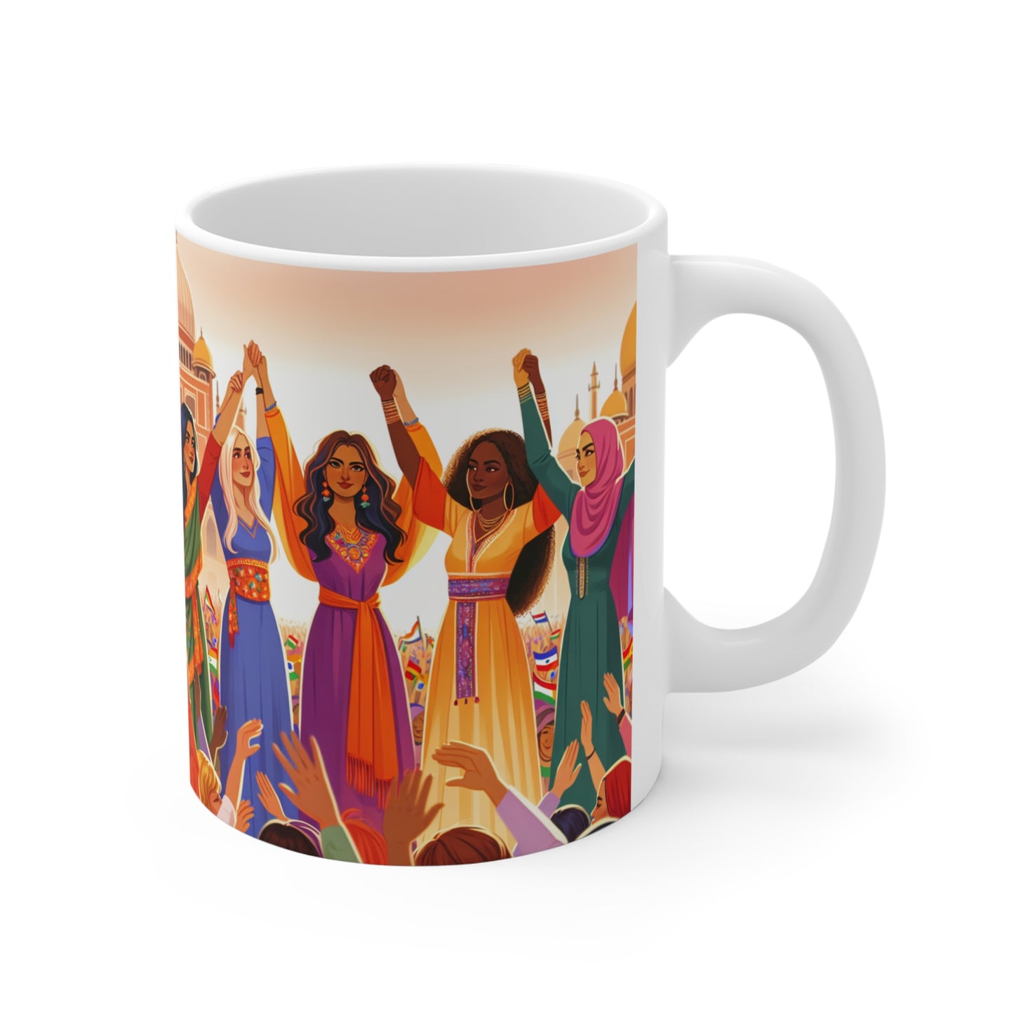 Woman Power Collective Effort Unity Coffee, Feminist Mug, Empowerment Cup, Strong Women Gift, Inspirational Coffee Mug, Activist