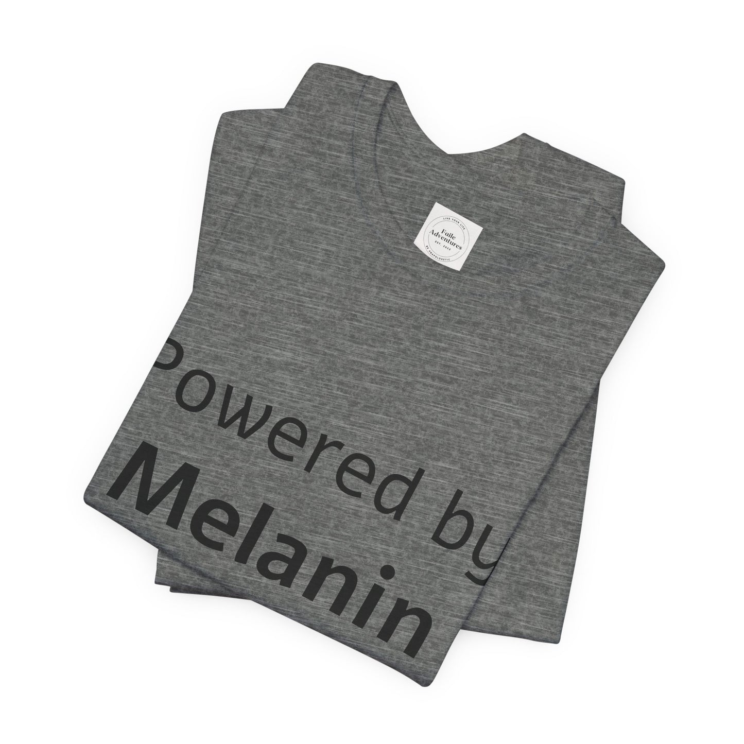 Powered by Melanin Unisex Jersey Short Sleeve Tee
