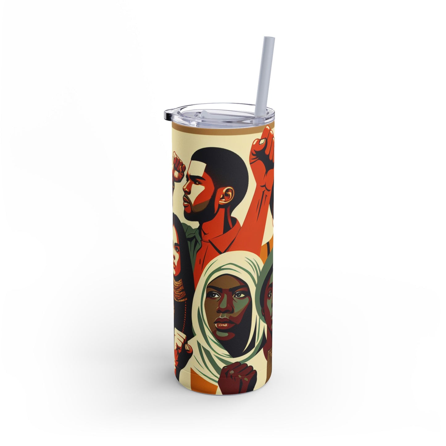 Empowerment Skinny Matte Tumbler - 20oz | Bold Designs for Activists & Advocates