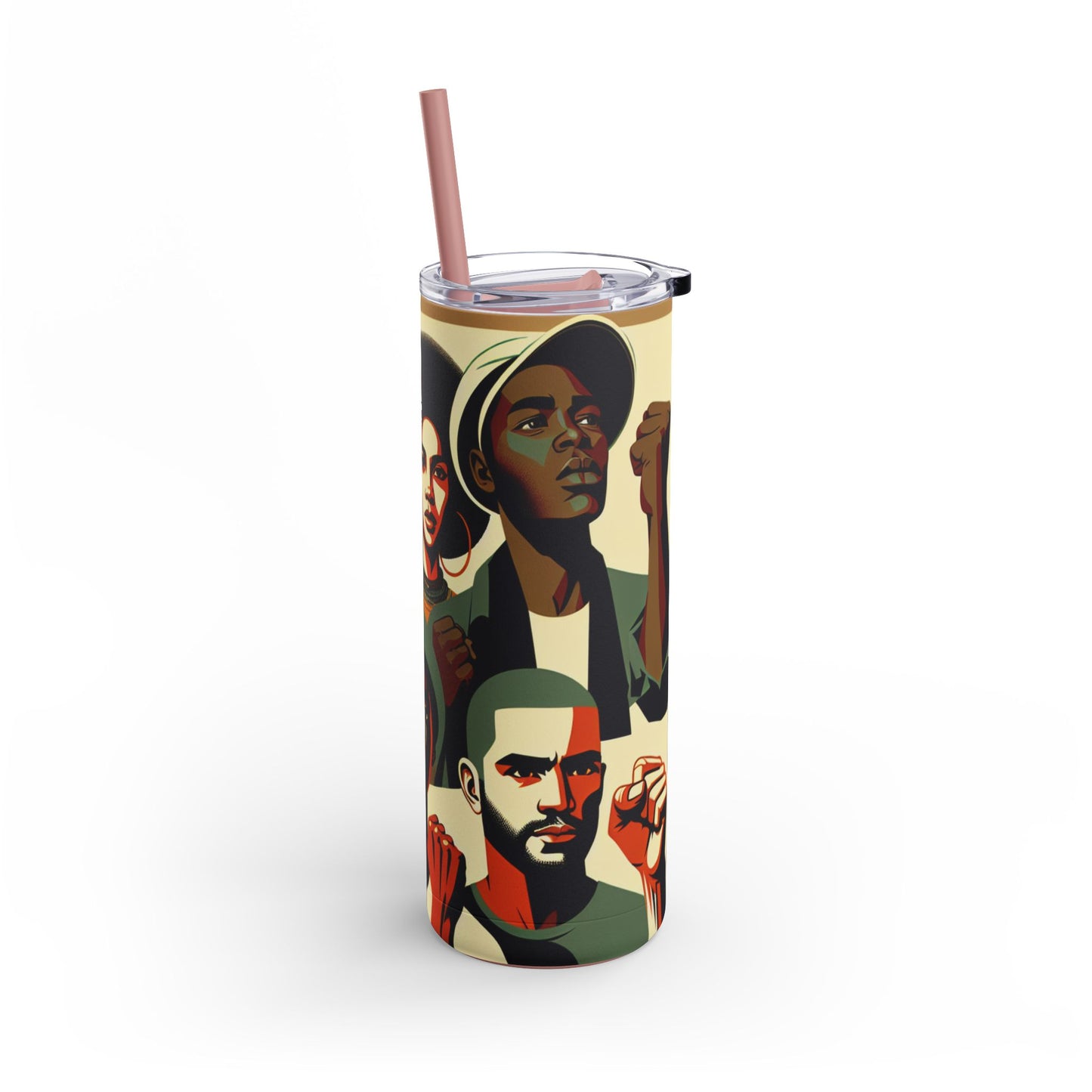 Empowerment Skinny Matte Tumbler - 20oz | Bold Designs for Activists & Advocates