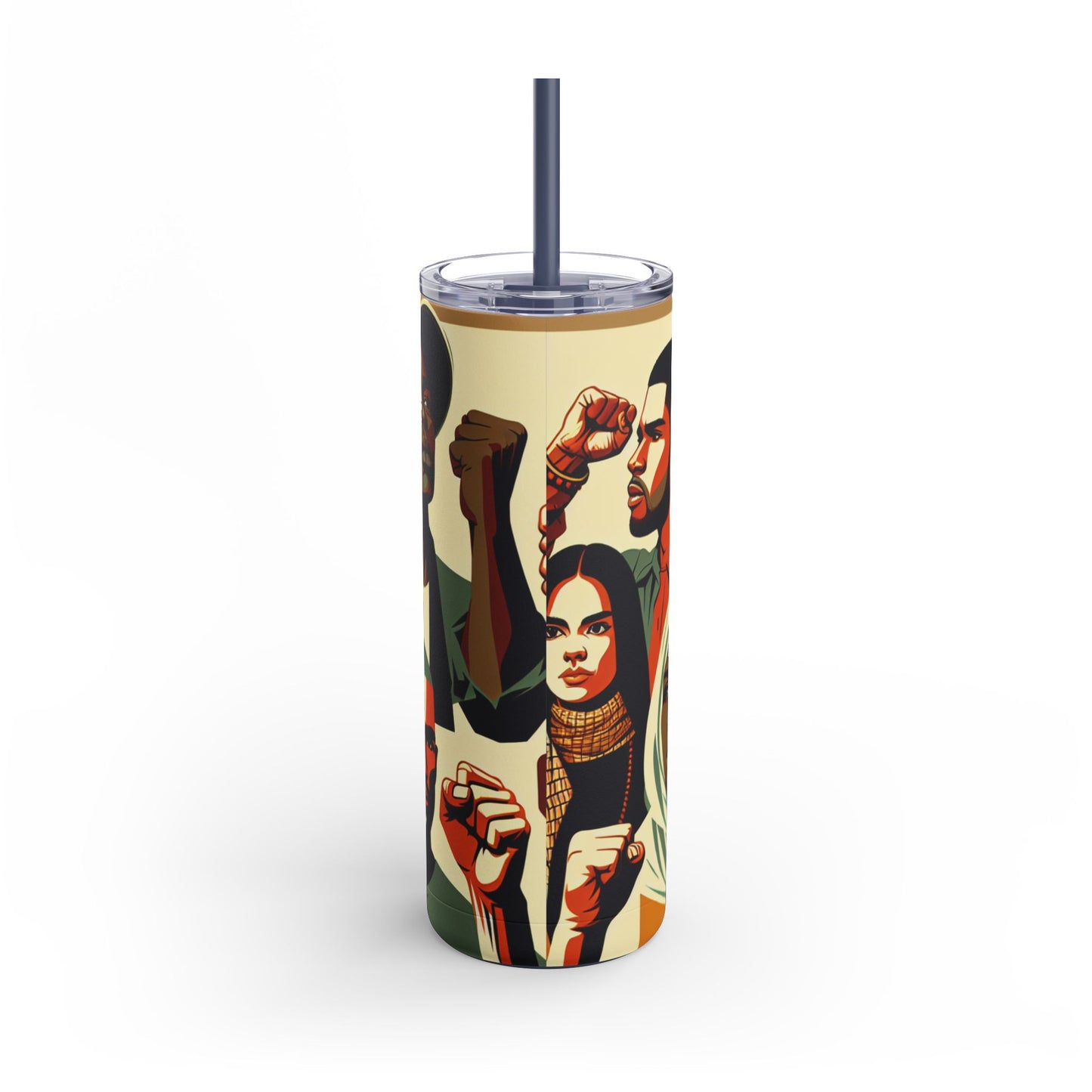 Empowerment Skinny Matte Tumbler - 20oz | Bold Designs for Activists & Advocates