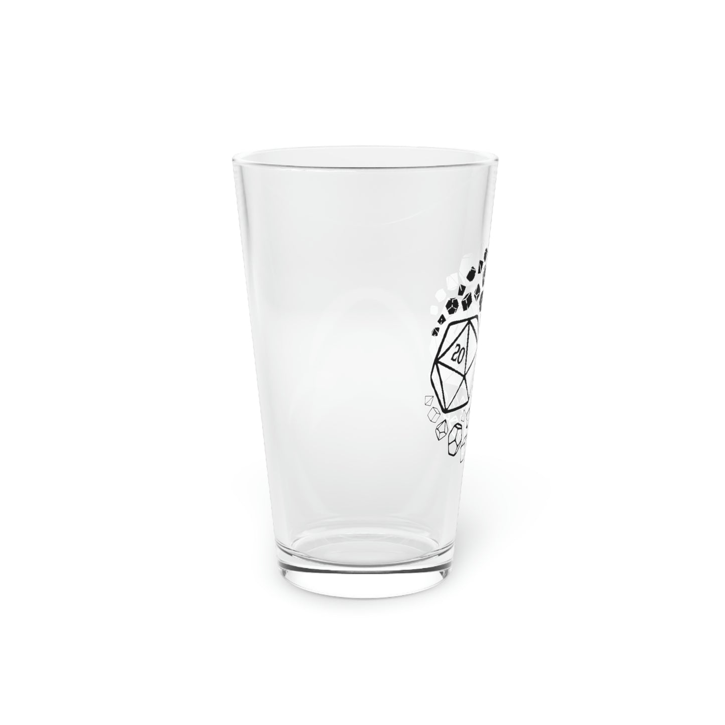 D&D Ying Yang Pint Glass, 16oz