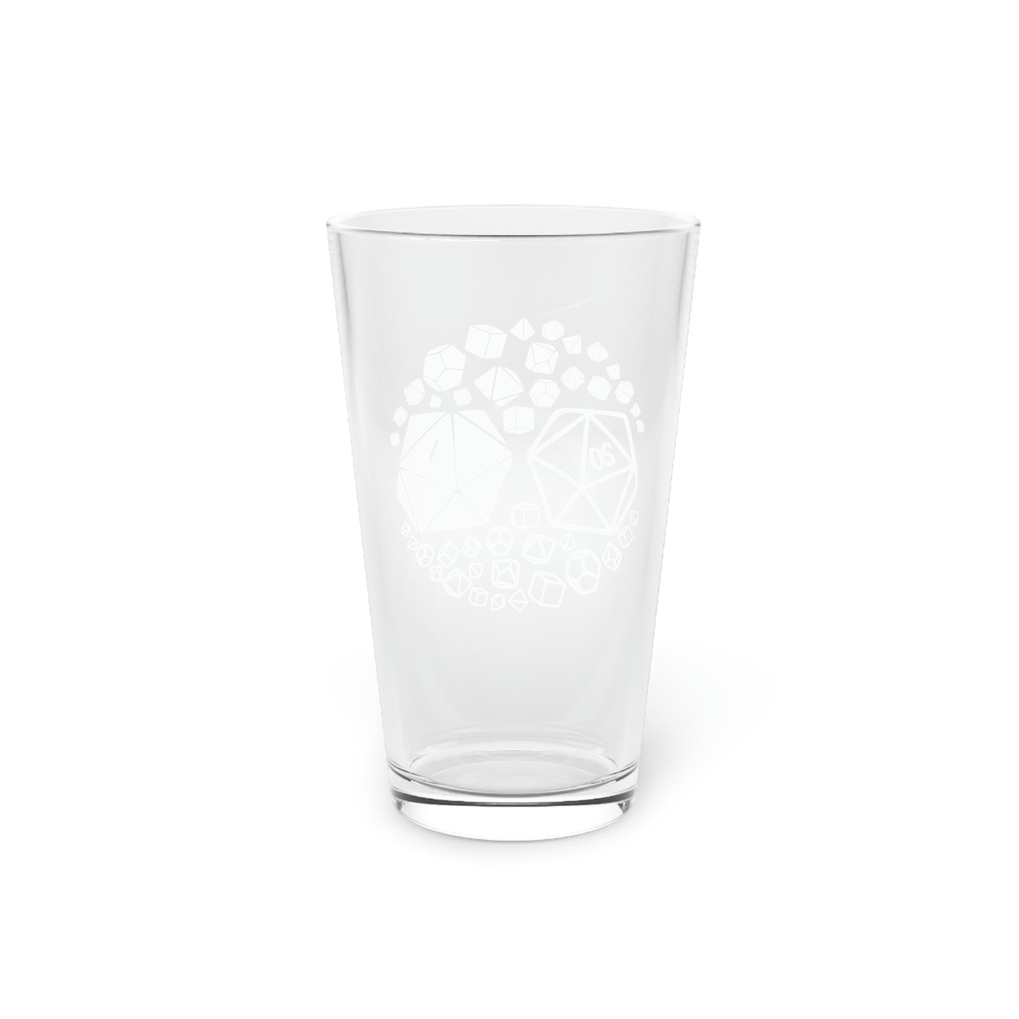 D&D Ying Yang Pint Glass, 16oz