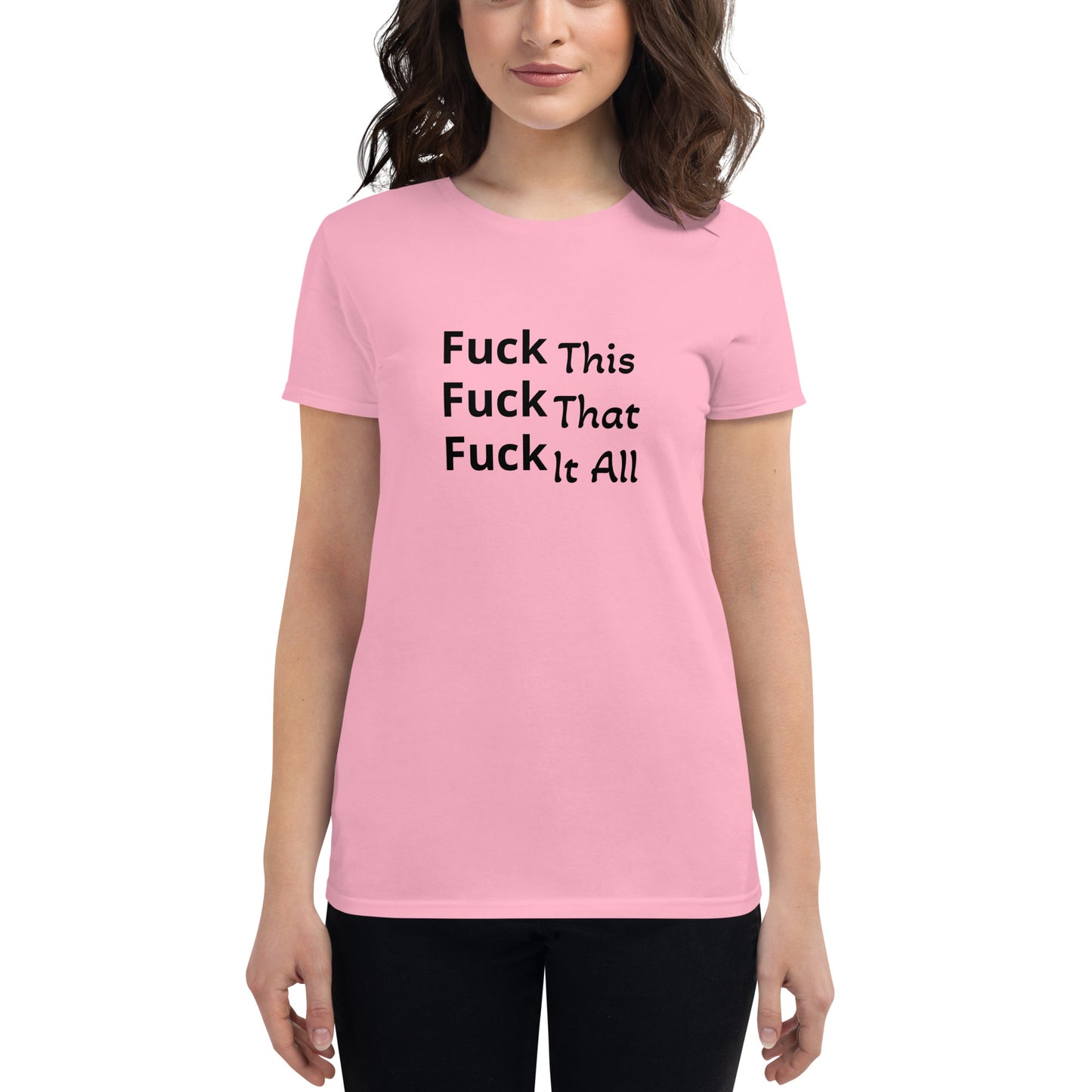 Women's short sleeve t-shirt, F This