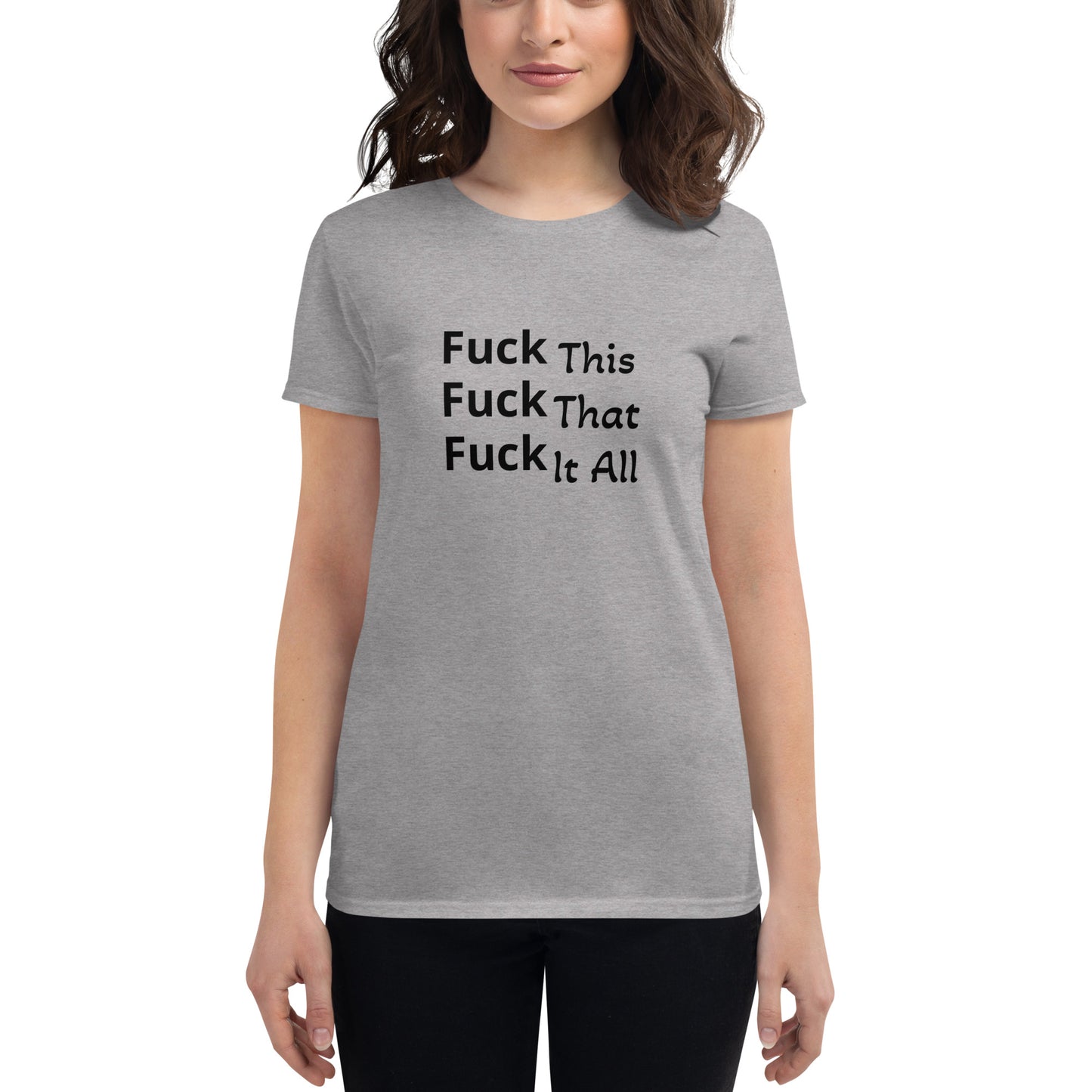 Women's short sleeve t-shirt, F This