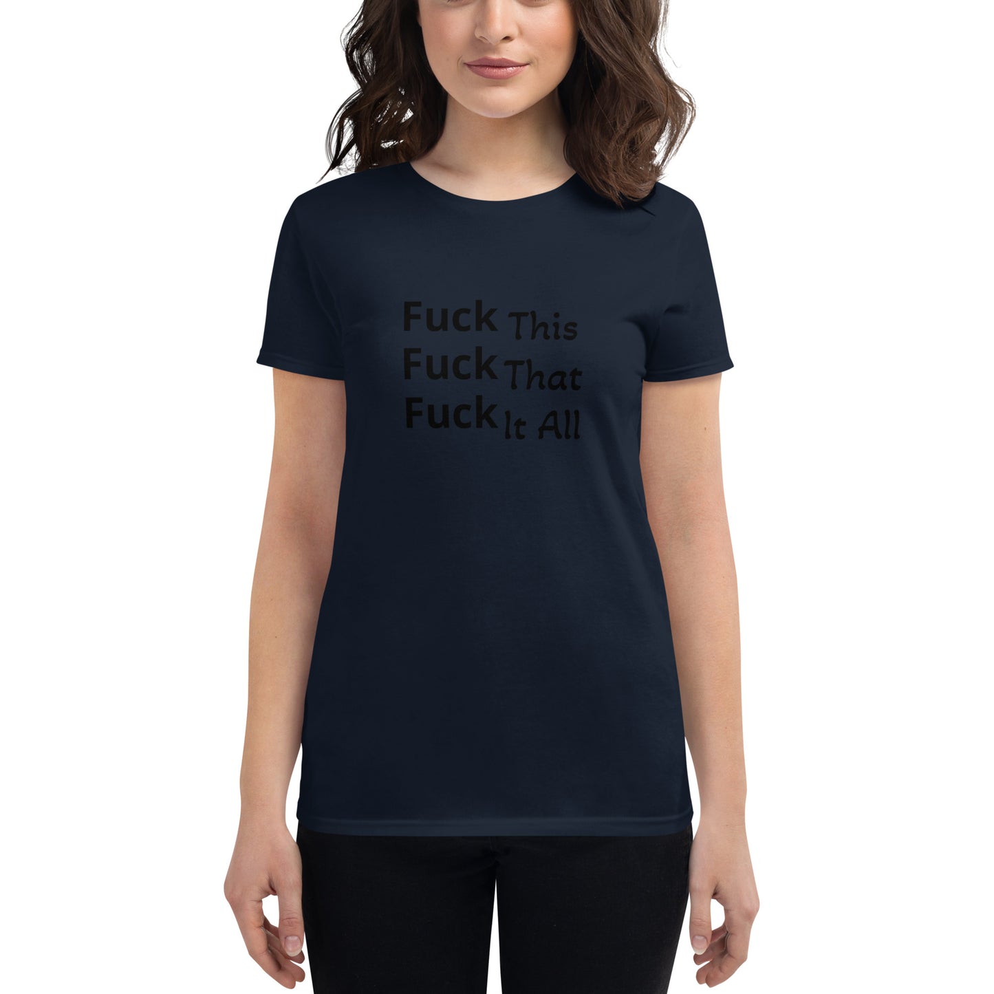 Women's short sleeve t-shirt, F This